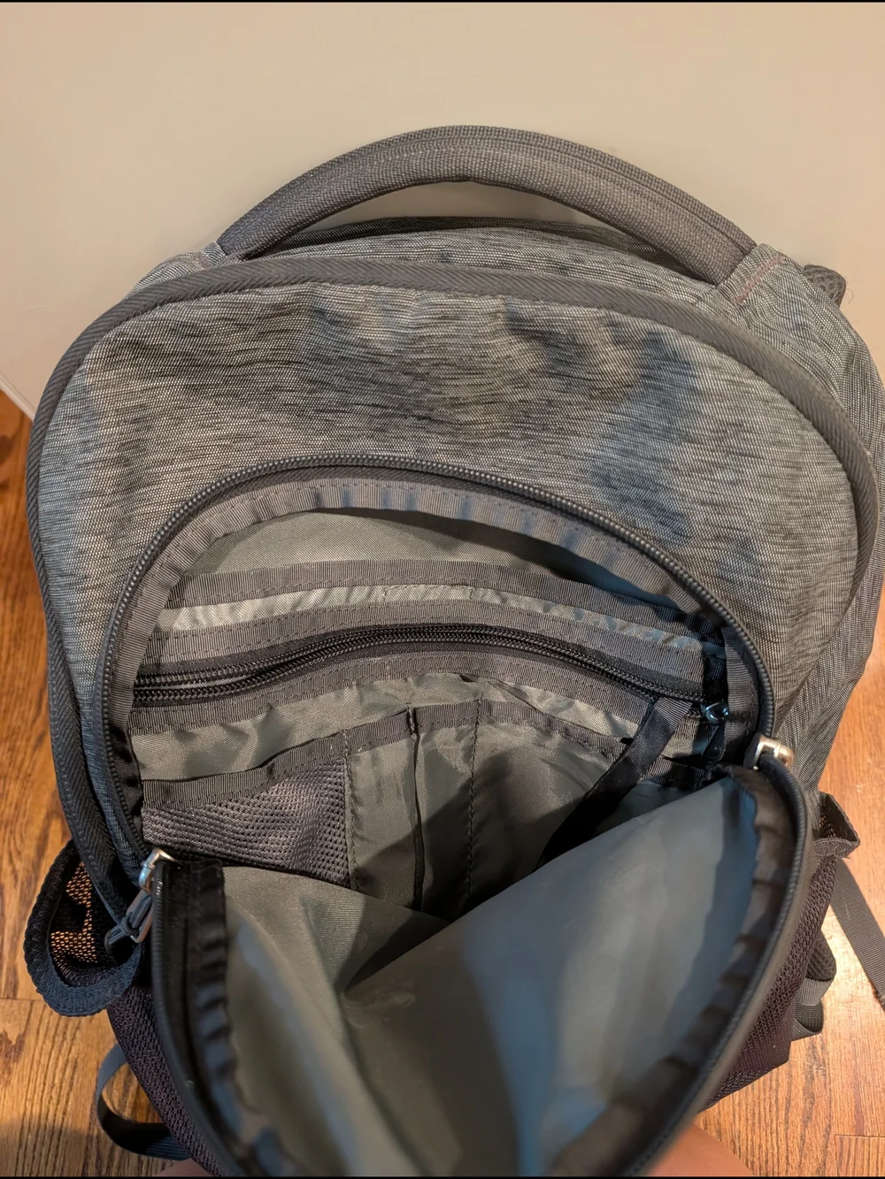 The North Face Gray & Orange Vault Backpack